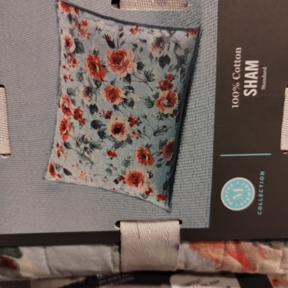 Martha Stewart Collection Garden Floral Cotton Standard Sham, Created 2pk - Picture 4 of 5